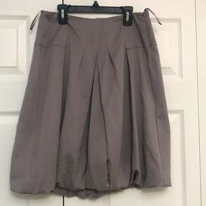 Grey Satin skirt